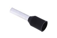 513-2613 RS PRO Insulated Crimp Bootlace Ferrule, 8mm Pin Length, 1.7mm Pin Diameter, 1.5mm² Wire Size, Black