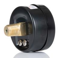235-1299 RS PRO BSP 1/4 Analogue Vacuum Gauge 0bar Back Entry 50mm Outside Diameter