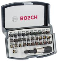 2607017319 Bosch Screwdriver Bit Set 32 Pieces, Phillips, Pozidriv, Slotted, Torx