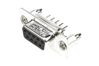 l77sd-eh09s-ol2-rm5 Amphenol Communications Solutions L77SD 9 Way Panel Mount D-sub Connector Socket, 2.74mm Pitch, with 4-40 UNC, Threaded