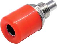 208-0298 RS PRO Red Female Banana Socket, 4 mm Connector, Solder Termination, 24A, 30V, Nickel Plating