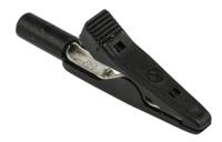 973584100 Hirschmann Test & Measurement Crocodile Clip 2 mm Connection, Brass, Bronze Contact, 8A, Black
