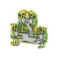 1041620000 Weidmuller WDK Series Green/Yellow PE Terminal, 2.5mm², Double-Level, Screw Termination, ATEX, IECEx