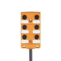 ebc018 ifm electronic EBC Series Sensor Box, M12, 5m cable, 6 port