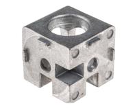 767-5711 RS PRO Cube Connector, Connecting Component, Strut Profile 40 mm, Groove Size 8mm