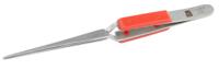 136-9808 RS PRO 165 mm, Stainless Steel, Blunt; Round; Serrated, Tweezers