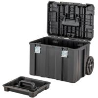 dwst83347-1 DeWALT TSTAK Shallow Box Plastic Tool Box 2 Wheels, 512 x 512 x 635mm