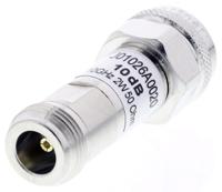 j01026a0020 Telegartner 50Ω RF Attenuator N Connector N Plug to N Socket 10dB, Operating Frequency 10GHz