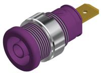 972356109 Hirschmann Test & Measurement Violet Male Banana Connector, 4 mm Connector, Tab Termination, 32A, 1kV, Gold Plating