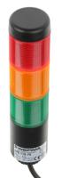 69811075 Werma Kompakt Series Red/Green/Yellow Signal Tower, 3 Lights, 24 V, Base Mount
