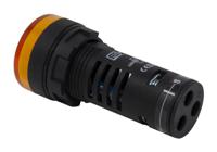 909-2540 RS PRO, Panel Mount Yellow LED Pilot Light, 22mm Cutout, IP65, Round, 120V ac/dc