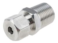 123-5582 RS PRO 1/2 NPT Compression Fitting for Use with Thermocouple or PRT Probe, 1/4in Probe, RoHS Compliant Standard