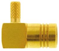 r114186000w Radiall, Plug Cable Mount SMB Connector, 50Ω, Crimp Termination, Right Angle Body
