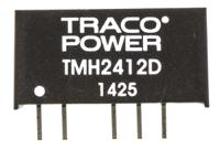 tmh-2412d TRACOPOWER TMH DC-DC Converter, ±12V dc/ 83mA Output, 21.6 → 26.4 V dc Input, 2W, Through Hole, +85°C Max Temp