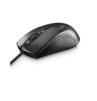 00182602 Hama Standard 3 Button Wired Optical Mouse Black