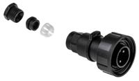 px0736p Bulgin Circular Connector, 2 Contacts, Cable, Standard Connector, Plug, Male, IP68, Standard Buccaneer Series