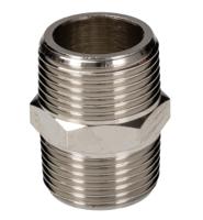 176-0984 RS PRO Brass Pipe Fitting, Straight Threaded Nipple, Male 1in to Male 1in