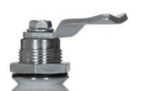192-9649 RS PRO Silver Die Cast Triangular Lock, 25mm Panel-to-Tongue, Key Unlock