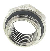 52104571 Lapp Cable Gland Adaptor, M20 Exterior Thread, M16 Interior Thread, Nickel Plated Brass, SKINDICHT Series