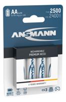 5035442 Ansmann MaxE AA NiMH Rechargeable AA Batteries, 2.5Ah, 1.2V - Pack of 4