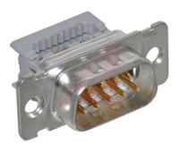 8209-6000 3M 8200 9 Way Right Angle Cable Mount D-sub Connector Plug, 1.27mm Pitch