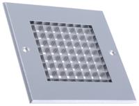 432-693 RS PRO Silver Aluminium Grille, Eggcrate Slat, 125 x 125mm