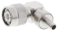 r143182000 Radiall, Plug Cable Mount TNC Connector, 50Ω, Crimp Termination, Right Angle Body