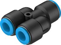 qsy-16-12 Festo QSY Series Y Tube-to-Tube Adaptor, Push In 16 mm to Push In 12 mm, Tube-to-Tube Connection Style, 190708
