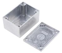 1590h Hammond 1590 Series Natural Die Cast Aluminium Enclosure, IP54, Natural Lid, 52.5 x 38 x 31mm