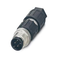 1641691 Phoenix Contact Connector, 4 Contacts, Cable Mount, M12 Connector, Plug, Male, IP65, IP67, 34-M, SACC-M12MS-4QO-0 Series