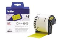 dk44605 Brother Yellow Black Print Label Roll, 62mm Width, 1 Roll Qty