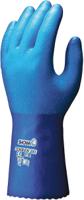 sho281 Showa 281 TEMRES Blue Nylon Nylon Work Gloves, Size 10, Aqua Polymer Coating