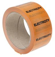 711-435 RS PRO Orange PP, Vinyl Pipe Marking Tape, text Electricity, Dim. W 50mm x L 33m