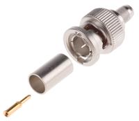 j01002a0016 Telegartner, Plug Cable Mount BNC Connector, 75Ω, Crimp Termination, Straight Body