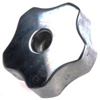 478-422 RS PRO Silver Multiple Lobes Clamping Knob, M6, Threaded Through Hole