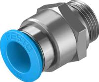qs-g38-12-20 Festo QS Series Straight Threaded Adaptor, G 3/8 Male to Push In 12 mm, Threaded-to-Tube Connection Style, 132045