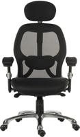 221-6337 RS PRO Black Fabric Executive Chair, 150kg Weight Capacity