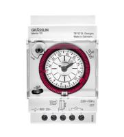 012810011 Grasslin Analogue DIN Rail Time Switch 230 V ac, 1-Channel