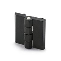 428621 Elesa Zinc Alloy Butt Hinge with a Fixed Pin, Screw Fixing, 50mm x 50mm x 11.5mm