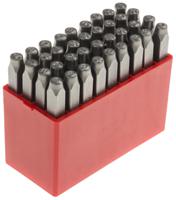 875-4777 RS PRO 3mm x 36 Piece Engraving Letter Punch Set, (27 Pieces x Capital A → Z English Letter Dot Steel Stamp, 9