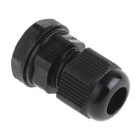 669-4654 RS PRO Black Nylon Cable Gland, M12 Thread, 3mm min., 6.5mm max., IP68