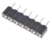 310-87-107-01-640101 7 Way Preci-Dip Straight Through Hole 2.54mm SIL Socket, Solder, 3A 100 V ac, 150 V dc