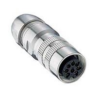 032200-08-1 Lumberg Circular Connector, 8 Contacts, Cable, M16 Connector, Socket, Female, IP68, 03 Series
