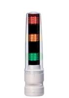 ls7-302fbwh-ryg Patlite LS7 Series Clear Buzzer Signal Tower, 3 Lights, 24 V dc, Direct Mount