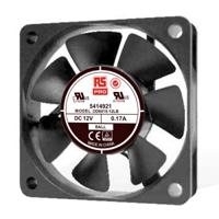 541-4921 RS PRO Axial Fan, 12 V dc, DC Operation, 20.4m³/h, 1.1W, 70mA Max, 60 x 60 x 15mm