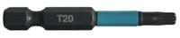 b-63781 Makita Hexagon Screwdriver Bit, T20 Tip, 50 mm Overall
