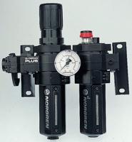 bl64-301 Norgren G 3/8 FRL, Automatic Drain, 40μm Filtration Size - With Pressure Gauge