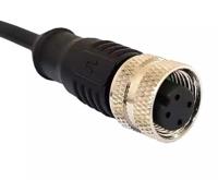 pxptpu12fbf08acl010pur Bulgin Female 8 way M12 to Unterminated 5 way Free End Sensor Actuator Cable, 1 m