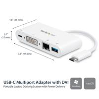 dkt30cdvpd StarTech.com USB-C Docking Station with DVI - 1 x USB ports, USB C