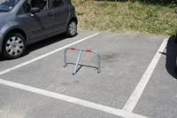 898-7179 RS PRO Red, Silver Steel Parking Barrier